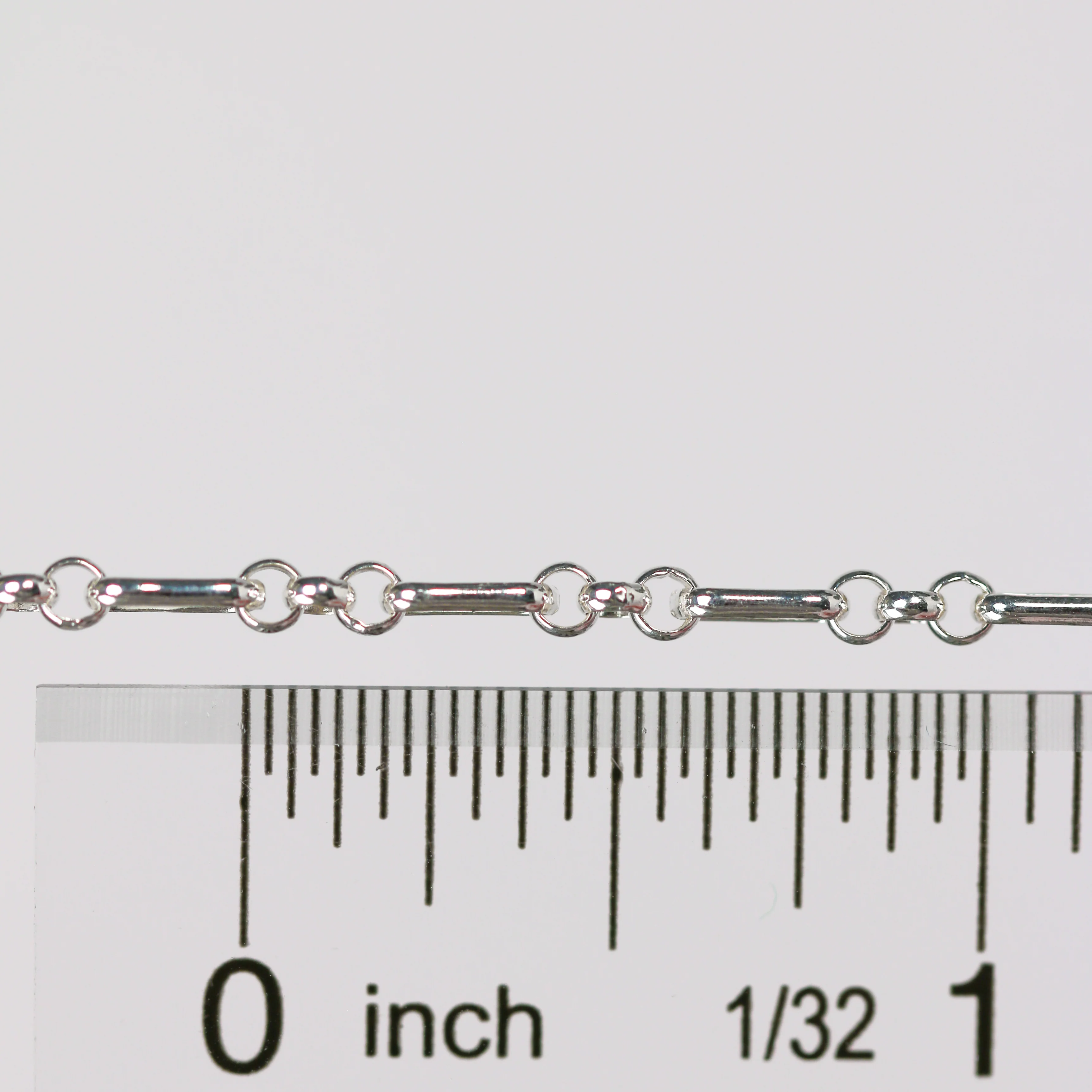 Beatrice Permanent Jewelry Chain, Rolo Design, Long and Short Links, Available in Sterling Silver - Image 4