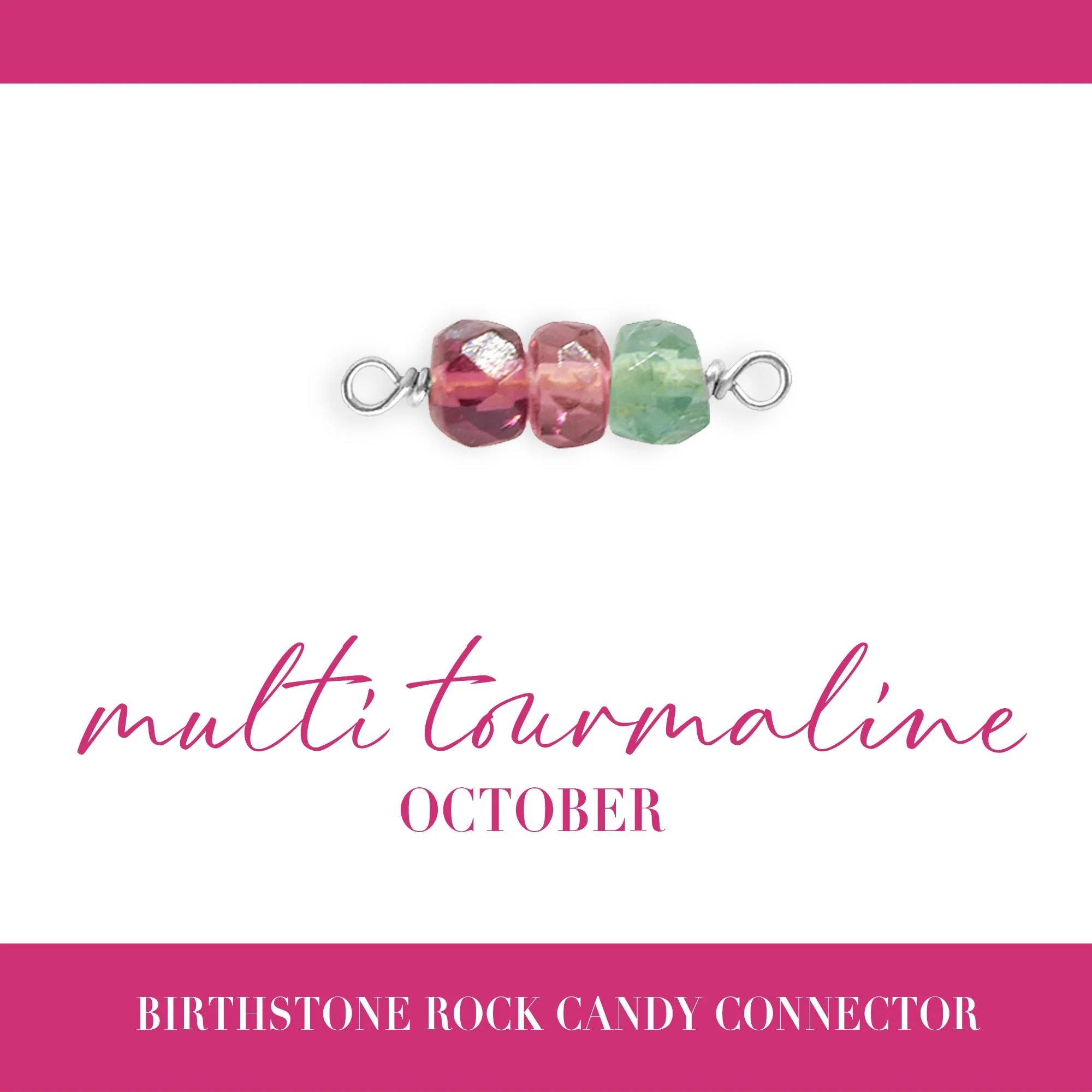 Birthstone Rock Candy Connectors | 14mm | .925 Sterling Silver - Image 12