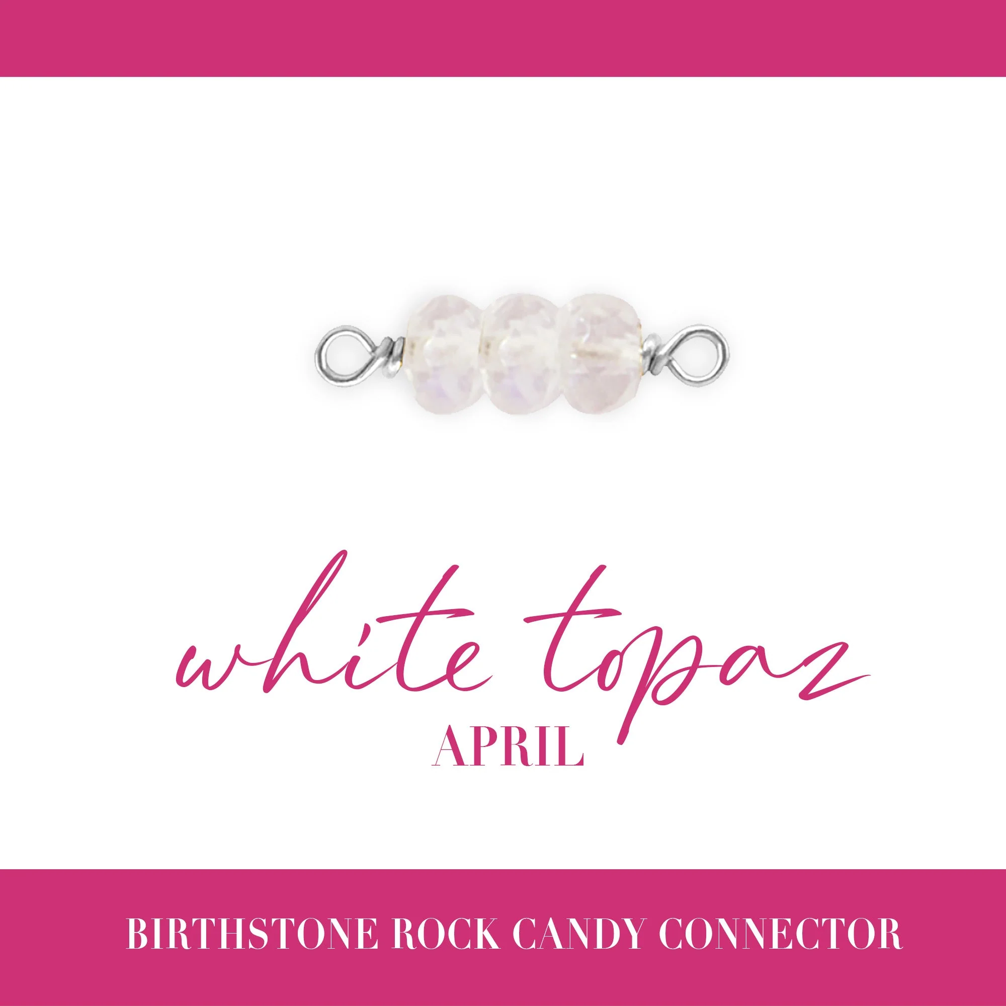 Birthstone Rock Candy Connectors | 14mm | .925 Sterling Silver - Image 6