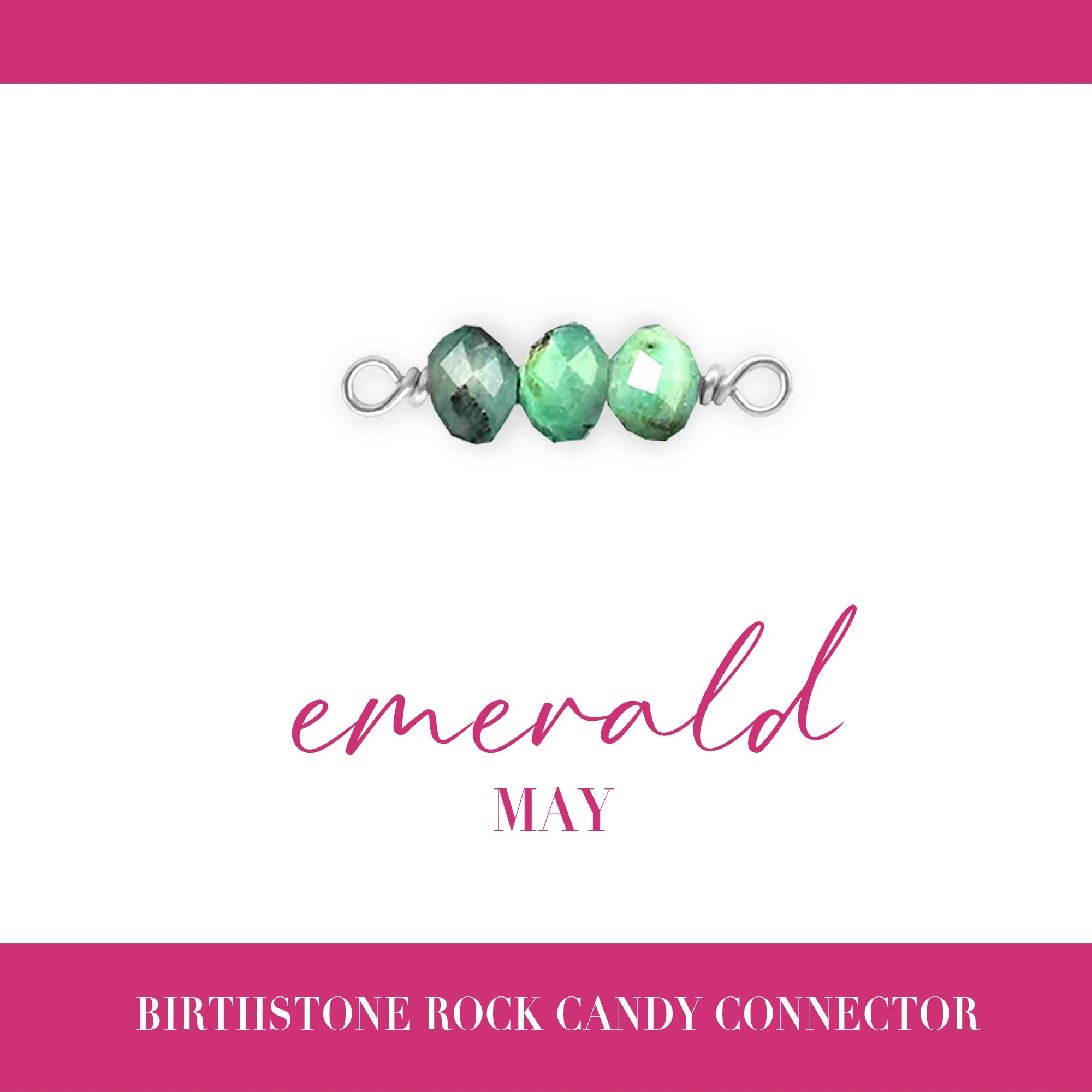 Birthstone Rock Candy Connectors | 14mm | .925 Sterling Silver - Image 7