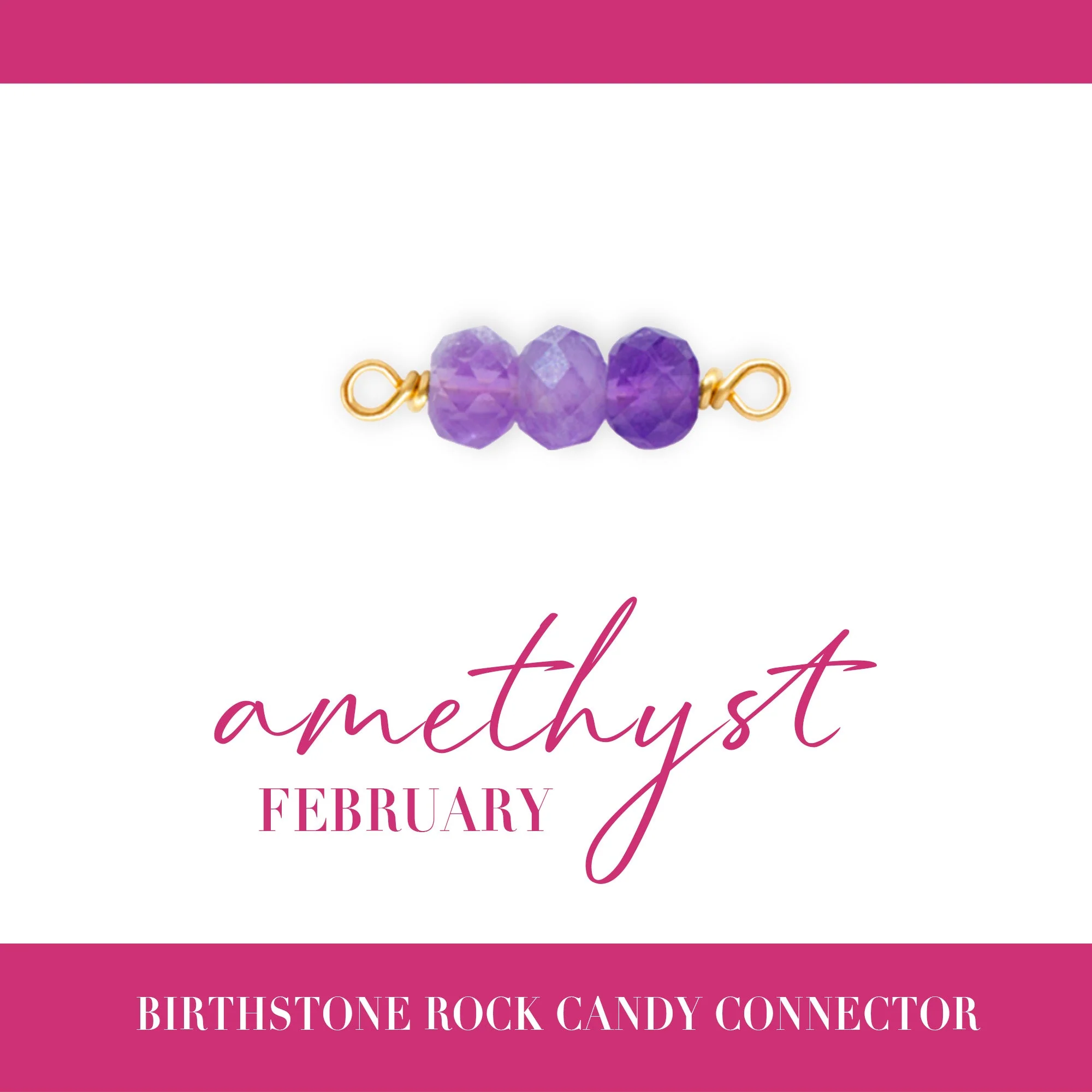 Birthstone Rock Candy Connectors | 14mm | 14K Gold Filled Yellow - Image 4