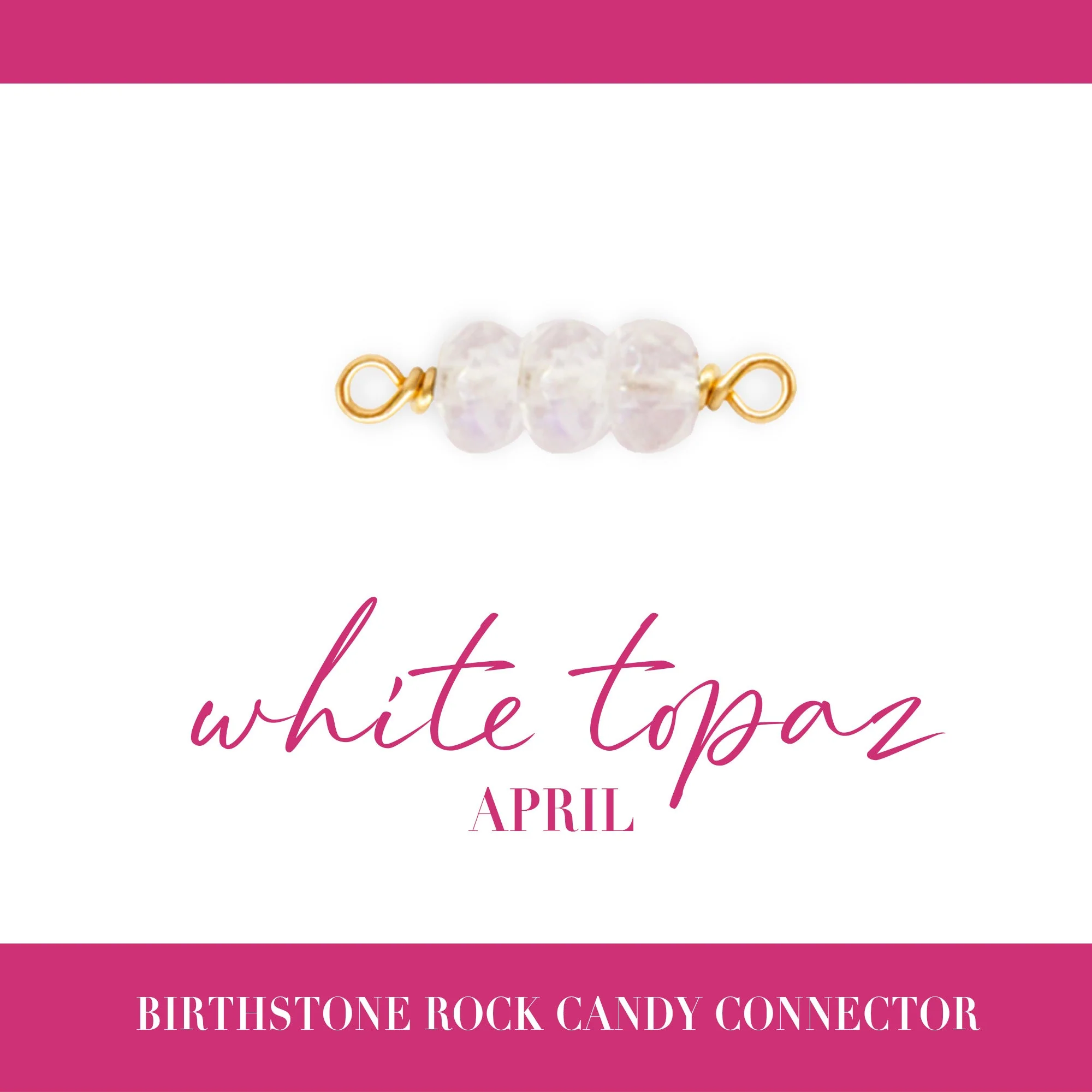 Birthstone Rock Candy Connectors | 14mm | 14K Gold Filled Yellow - Image 6