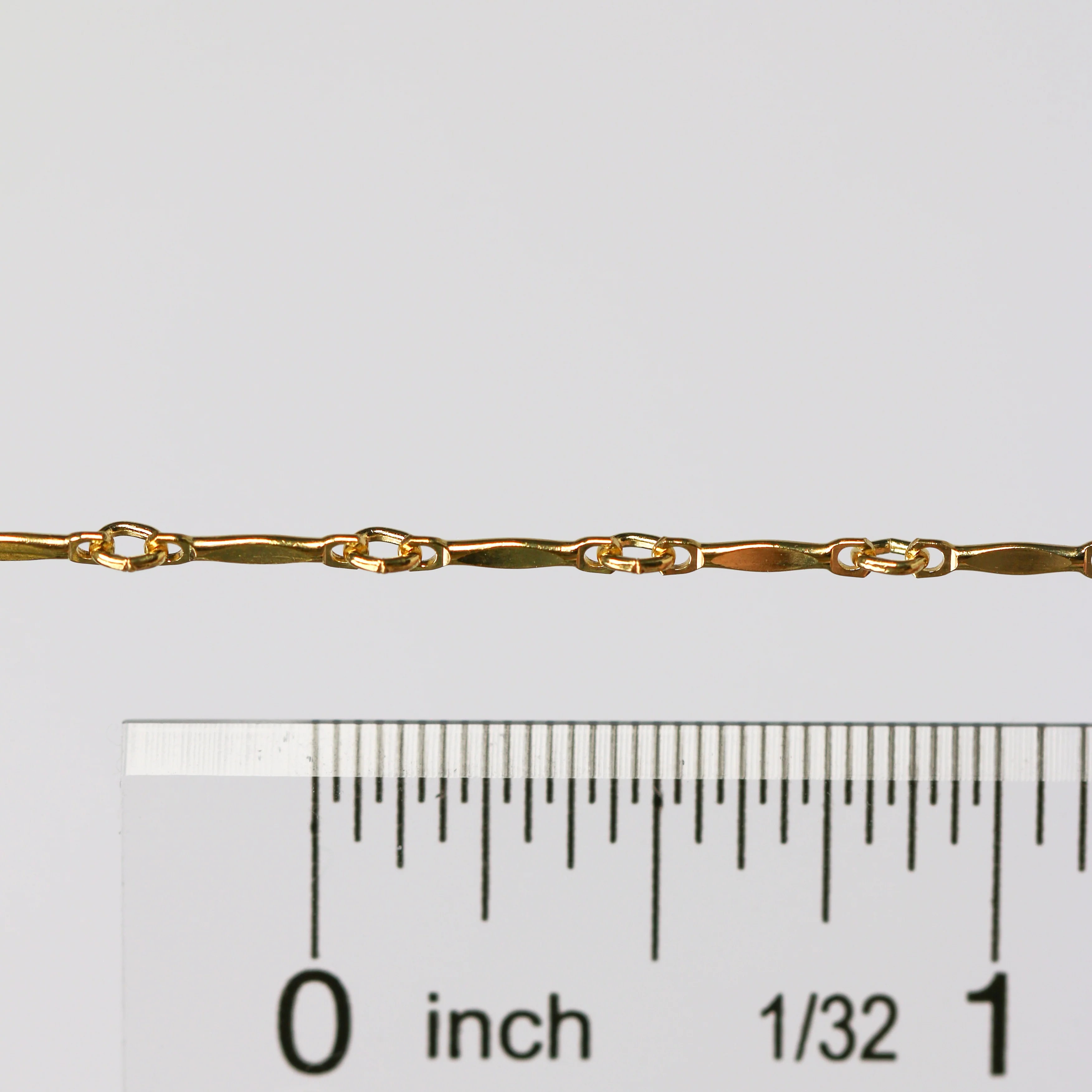 Brittany Permanent Jewelry Chain, Dapped Bar Design, Bar with Small Links, Available in Gold Filled and Silver - Image 6