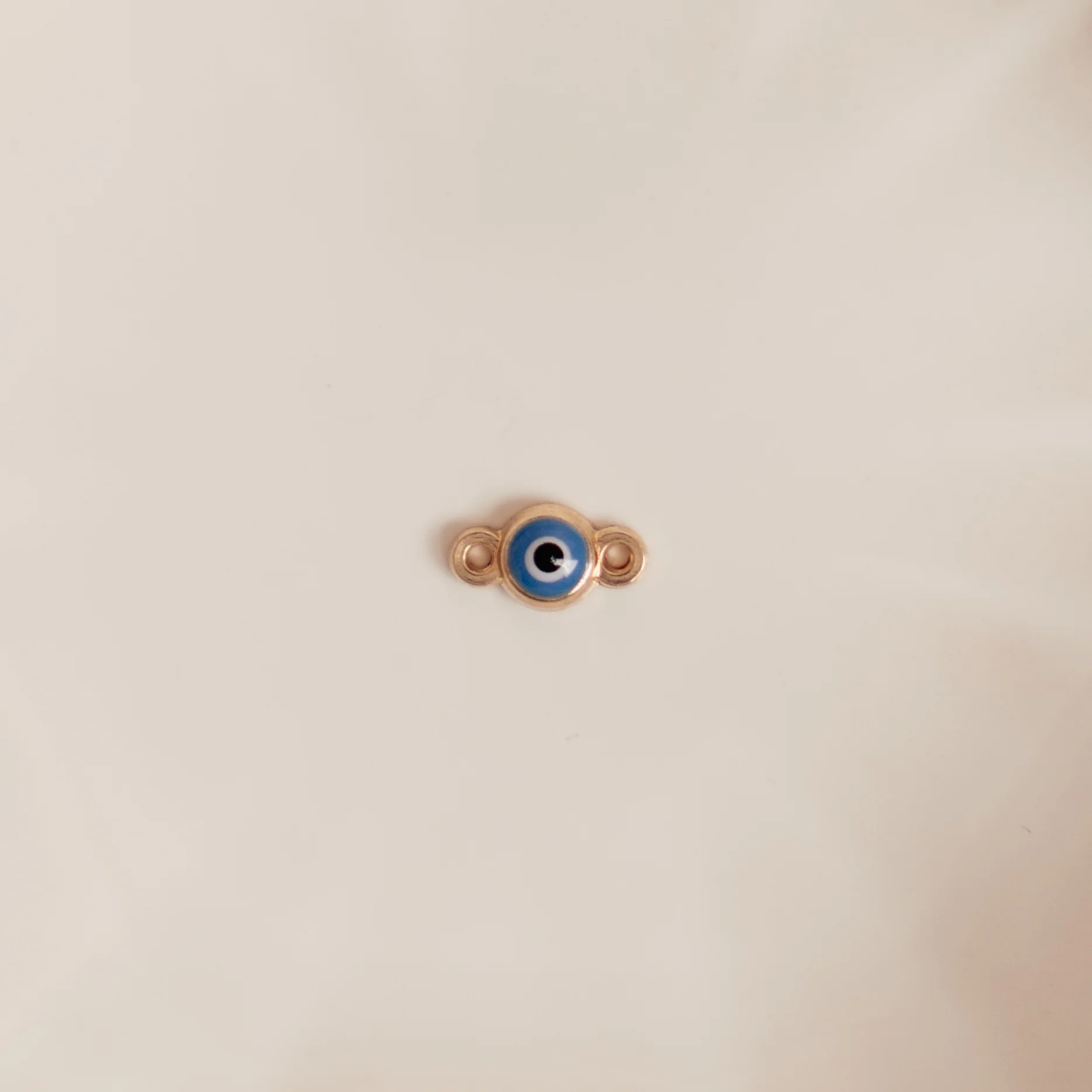 Evil Eye Design Auburn Connectors | 4 Pack | 14K Gold Filled Yellow and .925 Sterling Silver - Image 6