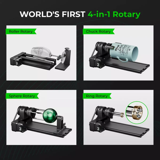 Rotary Attachment Tool for xTool F1 Portable Laser Engraver for Permanent Jewelry - Image 8