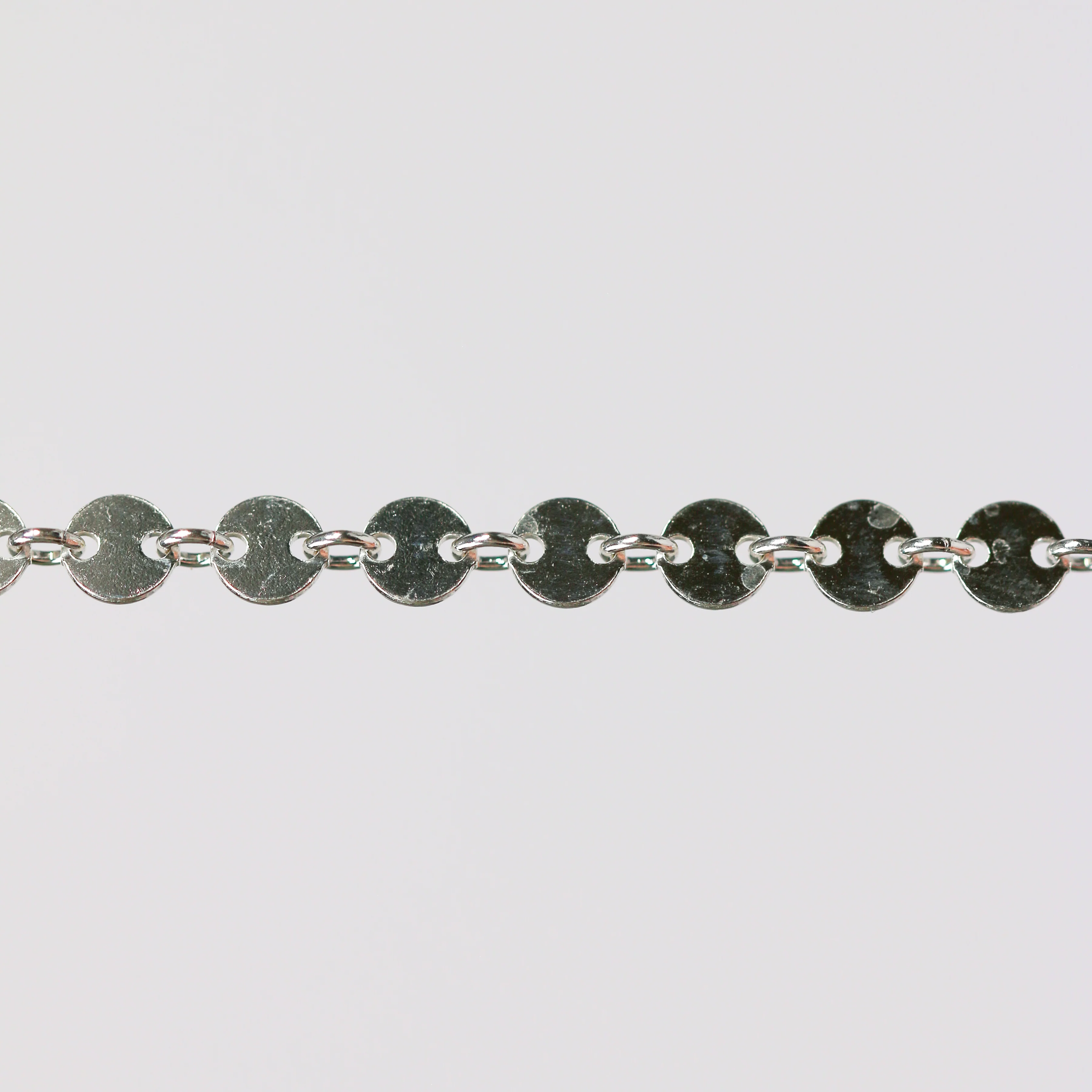 Shaylee Permanent Jewelry Chain, Disk Design, Small Round Links, Available in Gold Filled and Silver - Image 5