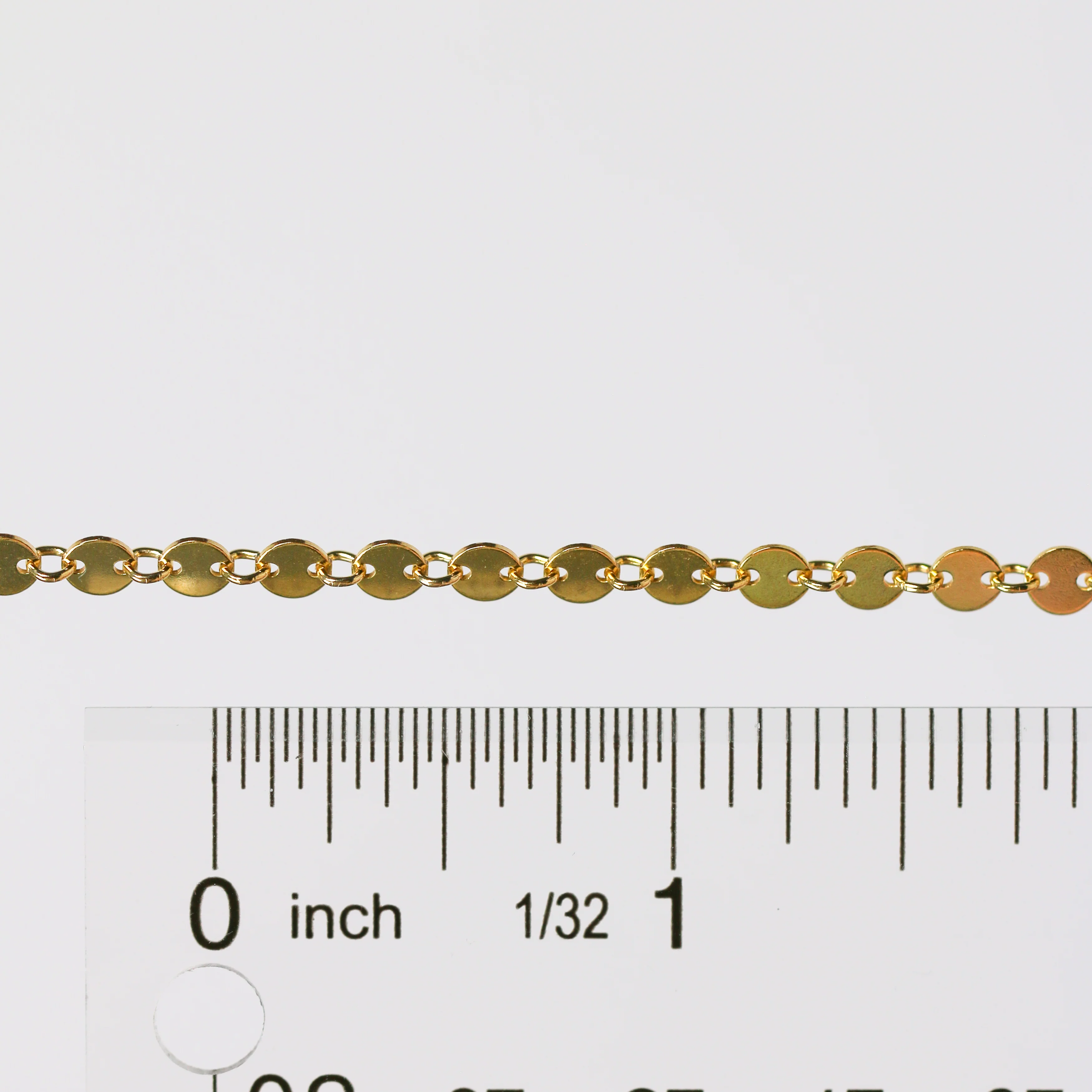 Shaylee Permanent Jewelry Chain, Disk Design, Small Round Links, Available in Gold Filled and Silver - Image 6